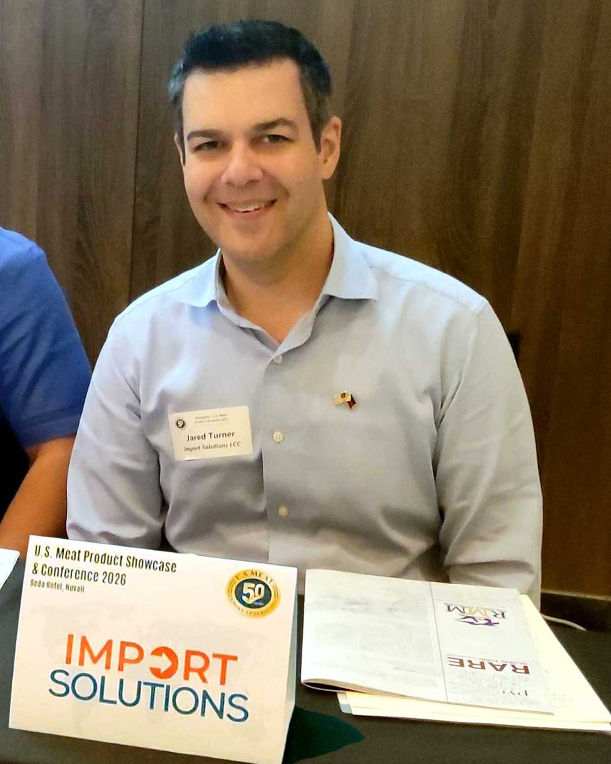 Jared Turner at a U.S. Meat Product Showcase in Manila